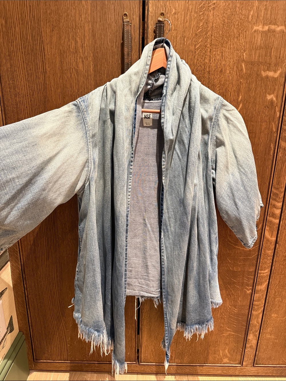 NSF Light Blue Denim Open Jacket